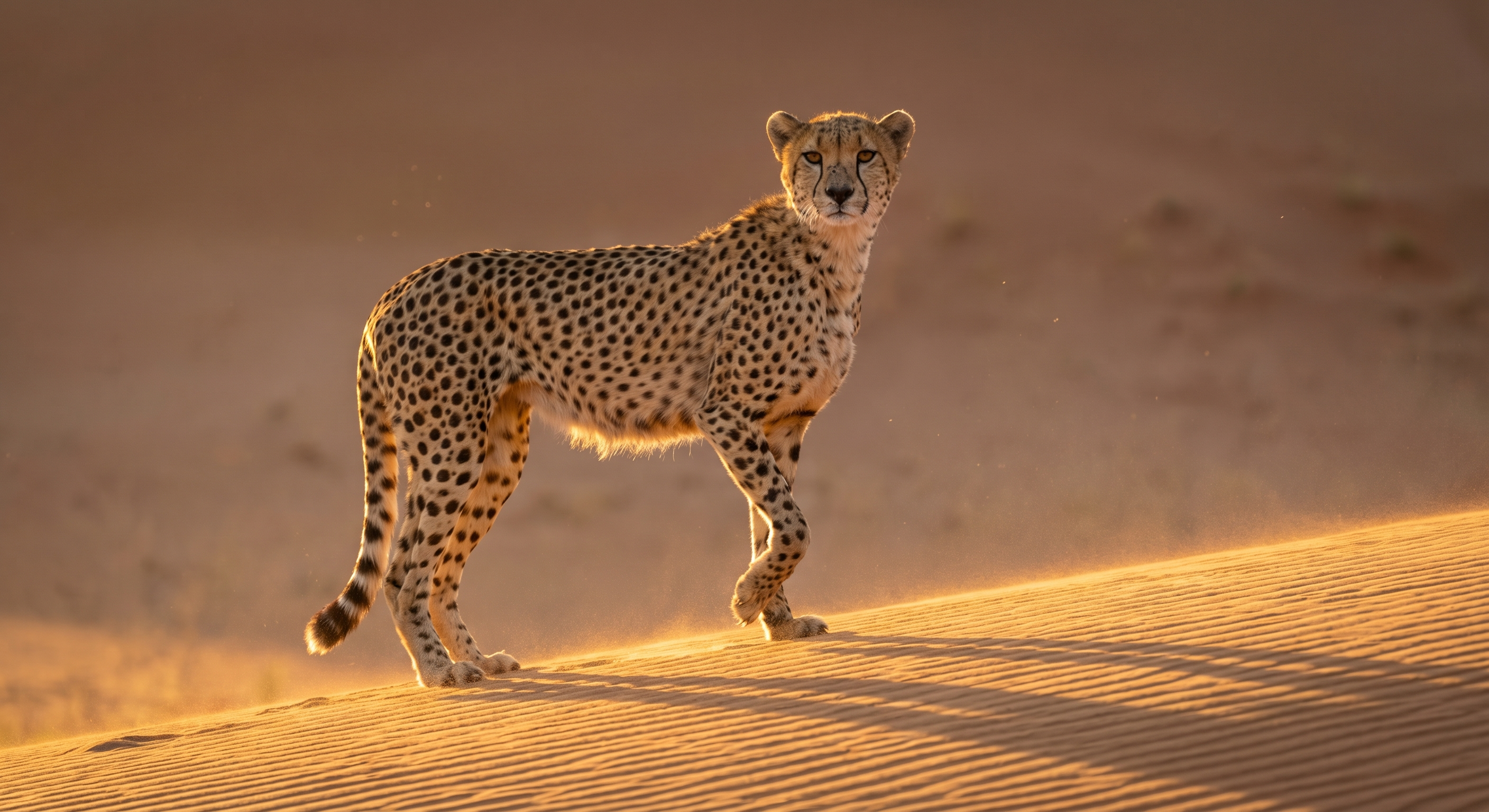 Hope standing in the desert